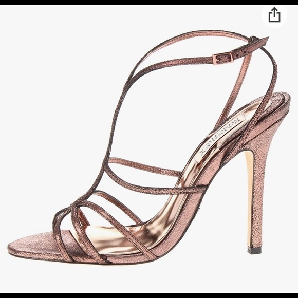 Badgley Mischka Shoes - Badgley Mischka Strappy Bronze Sandal​​​​​​​​​​​